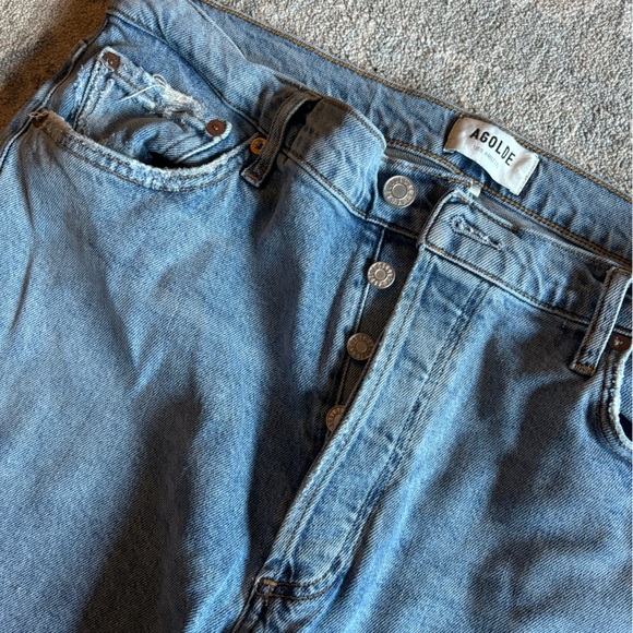 Agolde straight leg Jean with ripped hem - Picture 3 of 6